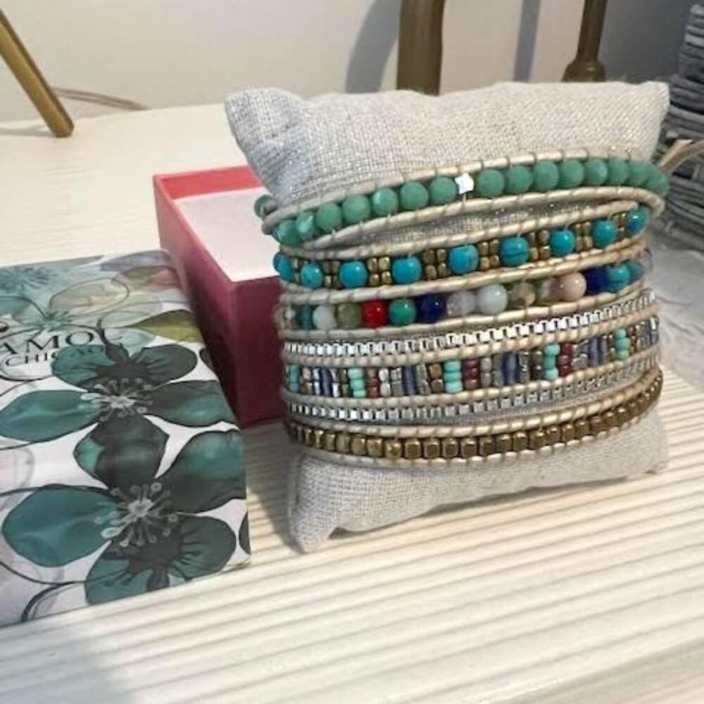 NEW Nakamol Beaded Wrap Bracelet